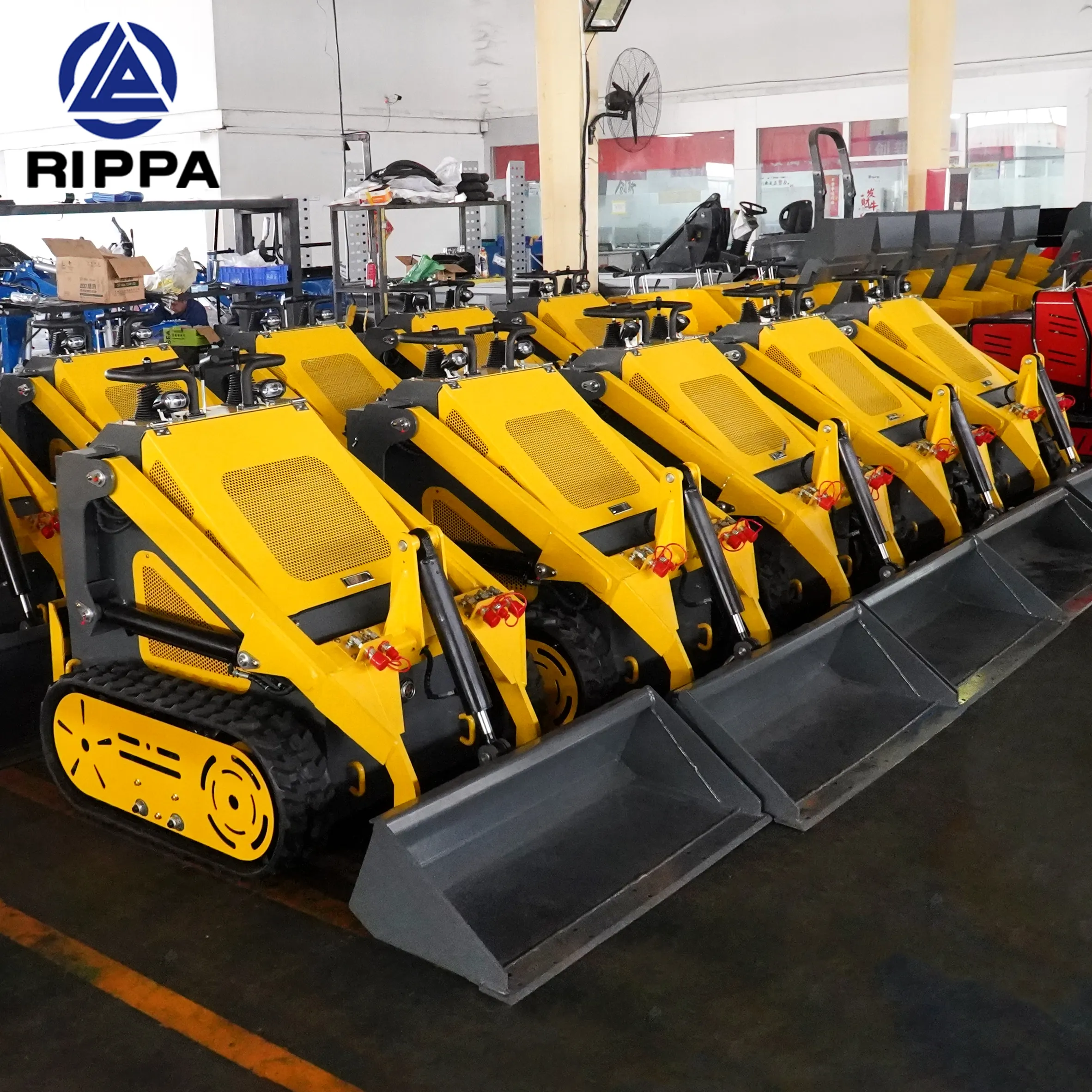 Cinese a buon mercato Epa Engine Skidsteer Diesel Wheel Crawler Mini Track Skid Steer Loader con accessori Track