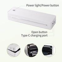 Imprimante thermique portable CASHINO K802, imprimante sans encre pour papier A4, imprimante BT pour l'étude, l'école et la maison
