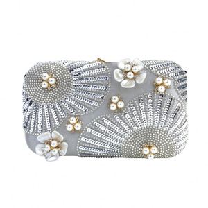 Sacs de soirée avec fermoir à diamants pour mariées, sacs en velours avec chaîne pour l'épaule, sacs en velours - Product Image 4