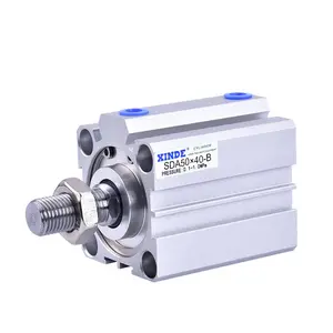 Pneumatic Parts Compact Air Pneumatic Cylinder SDA Series air valve adjust stroke SMC Pneumatic regulator