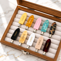 Barrettes à cheveux minimalistes en acétate épais Ume Premium pour femmes, accessoires capillaires, logo couleur personnalisé, fabrication en usine