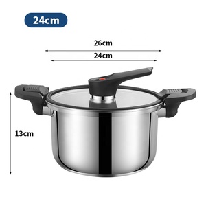 Casserole multifonctionnelle moderne antiadhésive à micro-pression pour la cuisine, idéale pour les soupes, les bouillons et les ragoûts, 20/24 cm - Product Image 6