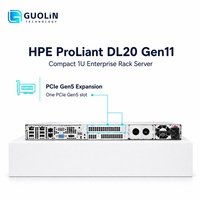 Plateforme de serveur en rack HPE ProLiant DL20 Gen11 1U, prise en charge des processeurs Intel Xeon 6300 et E-2400