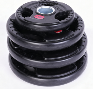 Grand trou 5CM haltère domestique fermoir en caoutchouc noir fer trois trous <span class=keywords><strong>fonte</strong></span> à la main réglable haltère matériau en tôle d'acier - Product Image 3
