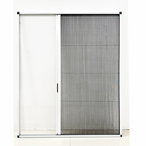 Pantalla retráctil de insectos voladores de aluminio, puertas correderas, puerta de pantalla <span class=keywords><strong>plisada</strong></span>, puerta de tormenta con pantalla plegable - Product Image 1