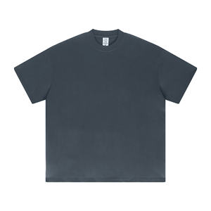 Camisetas de Algodão Pesadas em Branco 425gsm para Atacado, Camisetas Oversized de Algodão, Camisetas Impressas em Tela - Product Image 5