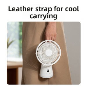 Nuova Ventola da Tavolo Silenziosa Alimentata via USB con Motore <span class=keywords><strong>DC</strong></span> Brushless e Controllo a 5 Velocità, Luce Notturna e Display Digitale per Casa e Ufficio - Product Image 4