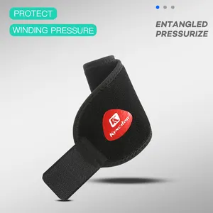 1 buah gelang pergelangan tangan olahraga, peralatan pelindung gelang Balut tekanan dapat disesuaikan bersepeda Fitness basket