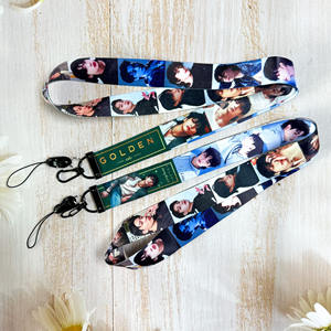 卸売<span class=keywords><strong>KPOP</strong></span>アイドルグループ防弾少年団JUNGKOOK GOLDENJK電話ストラップネックストラップ - Product Image 5