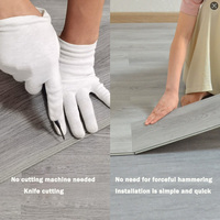 Suelo Vinílico con Sistema de Bloqueo de 10 mm de Grosor, 100% Impermeable, Resistente al Desgaste, SPC, para Uso en Interiores, Oficinas, Garajes, Cocinas, Supermercados, Gimnasios, Centros Comerciales, Parques