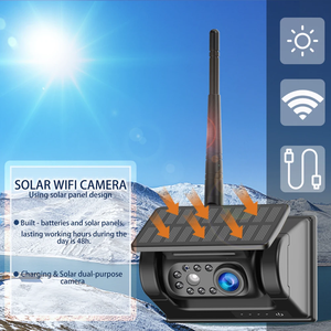 Panel Solar Camión RV Coche DVR Cámara de visión trasera delantera y <span class=keywords><strong>monitor</strong></span> inalámbrico de 5 pulgadas - Product Image 4