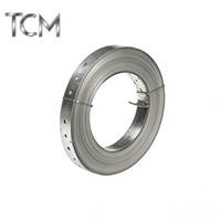 Bande de fer perforée de 29 mm x 0,8 mm pour support de tuyaux, chemin de câbles et connexion de charpente en bois