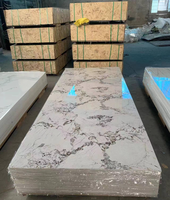 Paneles de papel de pared para techos de hojas de plástico jaspeado de Pvc de 3mm de alto brillo para decoración de paredes interiores