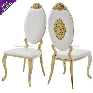 Sino Perfect Banquet Party Furniture Stacking Gold Stainless Steel Phoenix <b>Chair</b> for Wedding - Product Image 2