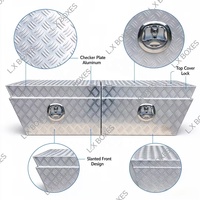 Boîte de rangement sous châssis en tôle d'aluminium à motif Losanges, avec serrure à queue de baleine, étanche, pour camionnette australienne