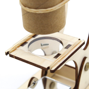 Kit scientifique en carton pour enfants, modèle de microscope à monter soi-même, jouet éducatif pour enfants de 4 à 6 ans - Product Image 2