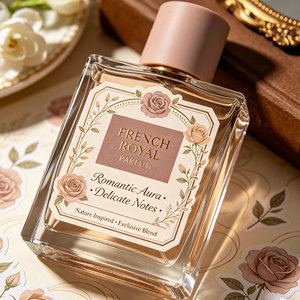 Étiquettes autocollantes personnalisées de luxe pour parfums, résistantes à l'huile et à l'alcool, en vinyle imperméable, avec logo imprimé, adhésives - Product Image 4