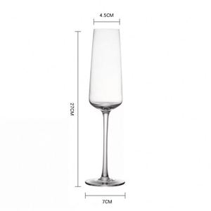 Custom Cheap Bulk Crystal Glass <strong>Champagne</strong> Glasses <strong>Flutes</strong> for Wedding With Rose Gold Silver Rim Copper White Black Cup <strong>Flute</strong> Set - Product Image 2