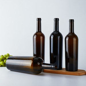 Botellas de Vino de Vidrio Marrón Oscuro y Borgoña Personalizadas de 750 ml - Selladas con Corcho, Impresión de Calcomanías, Reciclables, Etiqueta Privada, Venta al por Mayor - Product Image 5