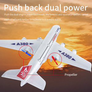 Aereo RC AiJH EPP Modello A380, Facile da Pilotare, Acrobazie e Rotazioni, Ala Fissa, Telecomando a 3 Canali, Aliante in EPP - Product Image 4