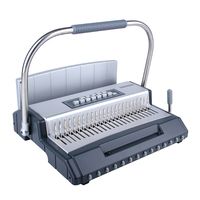 A4 Buchbindemaschine 3-in-1 Kombination Kamm- und Drahtbinder