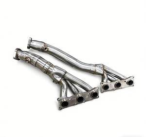 Collecteur d'échappement en acier inoxydable et tuyau d'échappement sans catalyseur pour BMW Série 5 E60 N52 2.5/3.0 2003-2009 Haute performance - Product Image 1