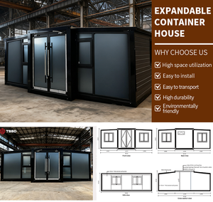 Casa Contenedor Prefabricada Moderna y Expandible de 40 Pies, Lista para Habitar, con 2, 3, 4 o 5 Dormitorios, Casa Portátil Tipo Villa - Product Image 2