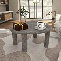 Table basse ovale moderne de luxe en MDF avec autocollant 3D, mobilier écologique pour salon, salle à manger, école, chambre, hôtel