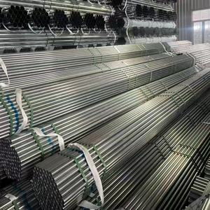 <span class=keywords><strong>Tube</strong></span> en <span class=keywords><strong>acier</strong></span> <span class=keywords><strong>galvanisé</strong></span> Q235B Construction structurelle Tuyau EMT Soudage 42mm 48mm ERW Trempé à chaud - Product Image 5