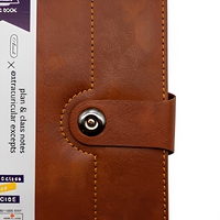 Carnet de notes professionnel A5 en cuir PU personnalisé, faible MOQ 200 pièces, reliure cousue, 120 feuilles, agenda promotionnel