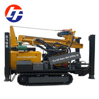 Foreuse hydraulique diesel sur chenilles de 300 m pour le forage de puits d'eau et l'approvisionnement en eau rural