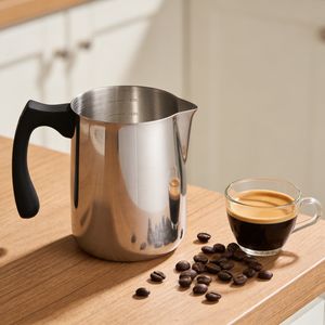 หม้อหลอมเทียนสแตนเลส 304 ขนาด 800 มล. พร้อมหูจับทนความร้อน ฝาปิดแบบไม่มีหยดน้ำ และพวยเทแบบไม่ไหลหยด - Product Image 1