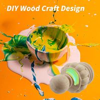 Embouts décoratifs en bois pour poteaux de lit Embouts de tringle à rideau Escaliers DIY Crafts Embouts en bois non finis pour la décoration intérieure de la maison