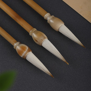 Bamboo Brush Holder Pen <b>Rack</b> Stand For Calligraphy Writing Desk Organizer With Hanging Pens Traditional Chinese Style - Product Image 3