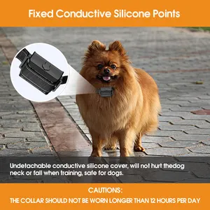 Collare di addestramento per cani impermeabile Ipx6 regolabile elettrico di qualità/vibrazione/Shock collare 1000M 2 In 1 per cani con telecomando