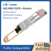 Module émetteur-récepteur optique à fibre FB-LINK QSFP 40G SR4 850nm 300m 40GBASE Interface MPO/MTP 40g MMF Compatible avec Cisco