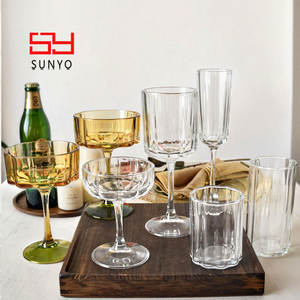 SUNYO - Juego <span class=keywords><strong>de</strong></span> Copas <span class=keywords><strong>de</strong></span> Cristal Coloridas y Elegantes, Copas <span class=keywords><strong>de</strong></span> Agua, Copas <span class=keywords><strong>de</strong></span> Vino Personalizadas, Copas <span class=keywords><strong>de</strong></span> Champán para Fiestas - Product Image 4