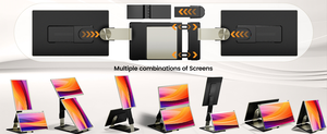 Moniteur de Jeu Portable S6 15,6 Pouces <span class=keywords><strong>Tri</strong></span>-Écran LCD Pliable, Extension d'Écran Double Externe USB-C Plug-and-Play pour Ordinateur Portable - Product Image 5