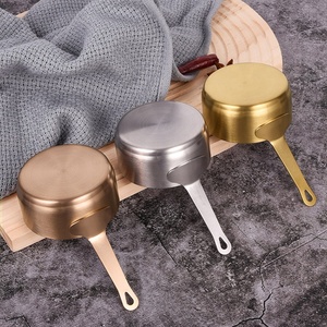 Bol <span class=keywords><strong>de</strong></span> cuisine coréen en acier inoxydable 304, tasse d'assaisonnement <span class=keywords><strong>de</strong></span> qualité alimentaire, bol en métal, Pot chaud, plat à Sauce, tasse à Steak avec poignée - Product Image 3