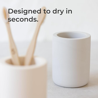 Porte-brosse à dents en diatomite, absorption d'eau, séchage rapide, organisateur de comptoir de salle de bain, support pour dentifrice, pinceaux de maquillage