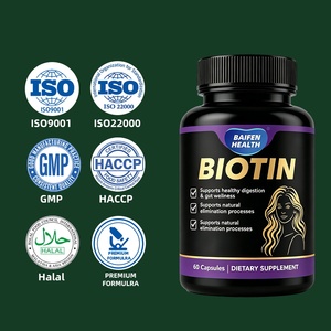 Capsules de biotine à étiquette privée OEM/ODM, complément de vitamine B7, nourrissent les follicules pileux, améliorent la chute des cheveux, maintiennent la santé du cuir chevelu - Product Image 3