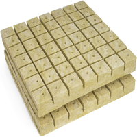Laine de roche agricole haute densité pour culture hydroponique, cubes de semis 3x3x4cm pour la plantation