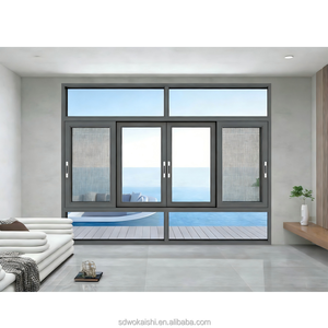 Ventana de Seguridad Corredera Horizontal de Aluminio a Prueba de Balas con Pantalla de Acero Inoxidable <span class=keywords><strong>para</strong></span> Vidrio Blindado Nivel 3 752 <span class=keywords><strong>para</strong></span> Exteriores de Villas - Product Image 6
