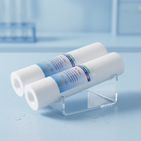 Cartouche de filtre à eau pour sédiments de 5 microns, 10 pouces, 20 pouces, PP PPF, usines de fabrication, hôtels, capacité de 500 L, composants de média de base