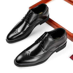 Zapatos de Cuero de Estilo Británico Premium para Hombre, con Punta Redonda, Formales para Negocios, con Cierre de Cordones, para Ir al Trabajo - Product Image 4