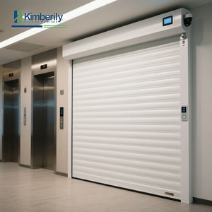 Puerta Enrollable Eléctrica Blanca de Estilo Europeo, Anti-Robo, de Aleación de Aluminio para Apartamentos y Espacios Comerciales, Silenciosa y Eficiente - Product Image 3