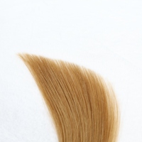 Extensions de cheveux lisses et soyeux, tissées à la machine, blond clair, cheveux humains, double épaisseur, qualité salon