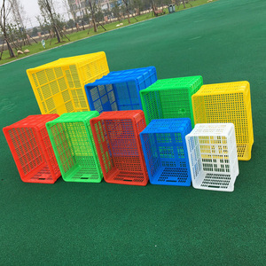 Custom Made Rectangular <b>Plastic</b> <b>Basket</b> With Wheels 20kg Load Capacity For Logistics Storage And Turnover - Product Image 2