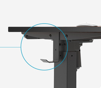 Support d'ordinateur en métal de poste de travail de bureau réglable en hauteur de bureau à moteur unique moderne intelligent pour un usage domestique
