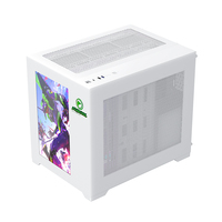 Matx-Boîtier pour ordinateur ATX, boîtier de jeu tour moyenne, pour ordinateur de jeu, verre trempé, bureau ATX